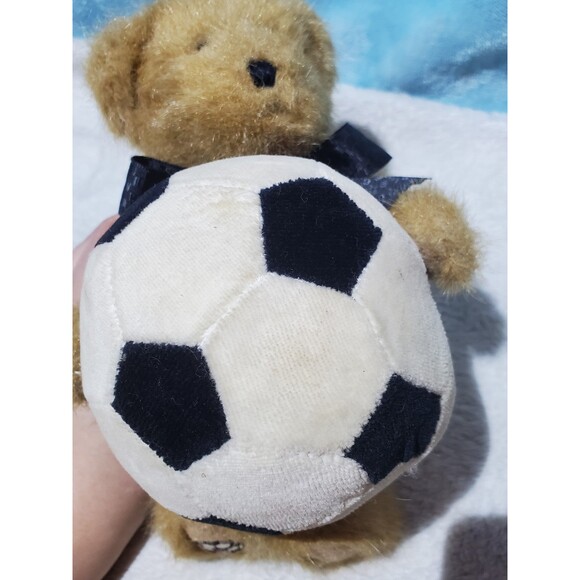 Boyds Bears B.B. Soccer Thinkin Of Ya Series The Head Bean Collection Plush 8" - Picture 6 of 9